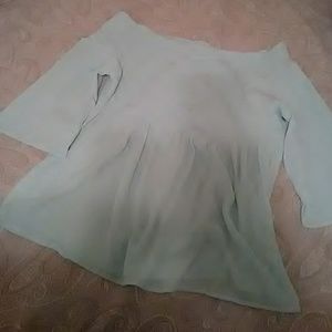 Fun and flirty off-the-shoulder peasant top